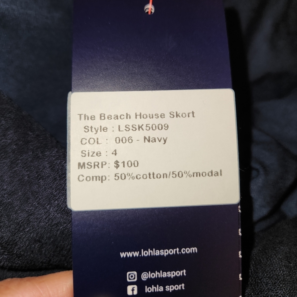 LOHLA SPORT The Beach House Short Navy, size 4 - Picture 6 of 11